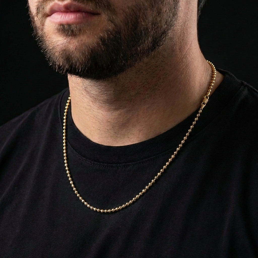 Cadena Militar Diamantada Hombre